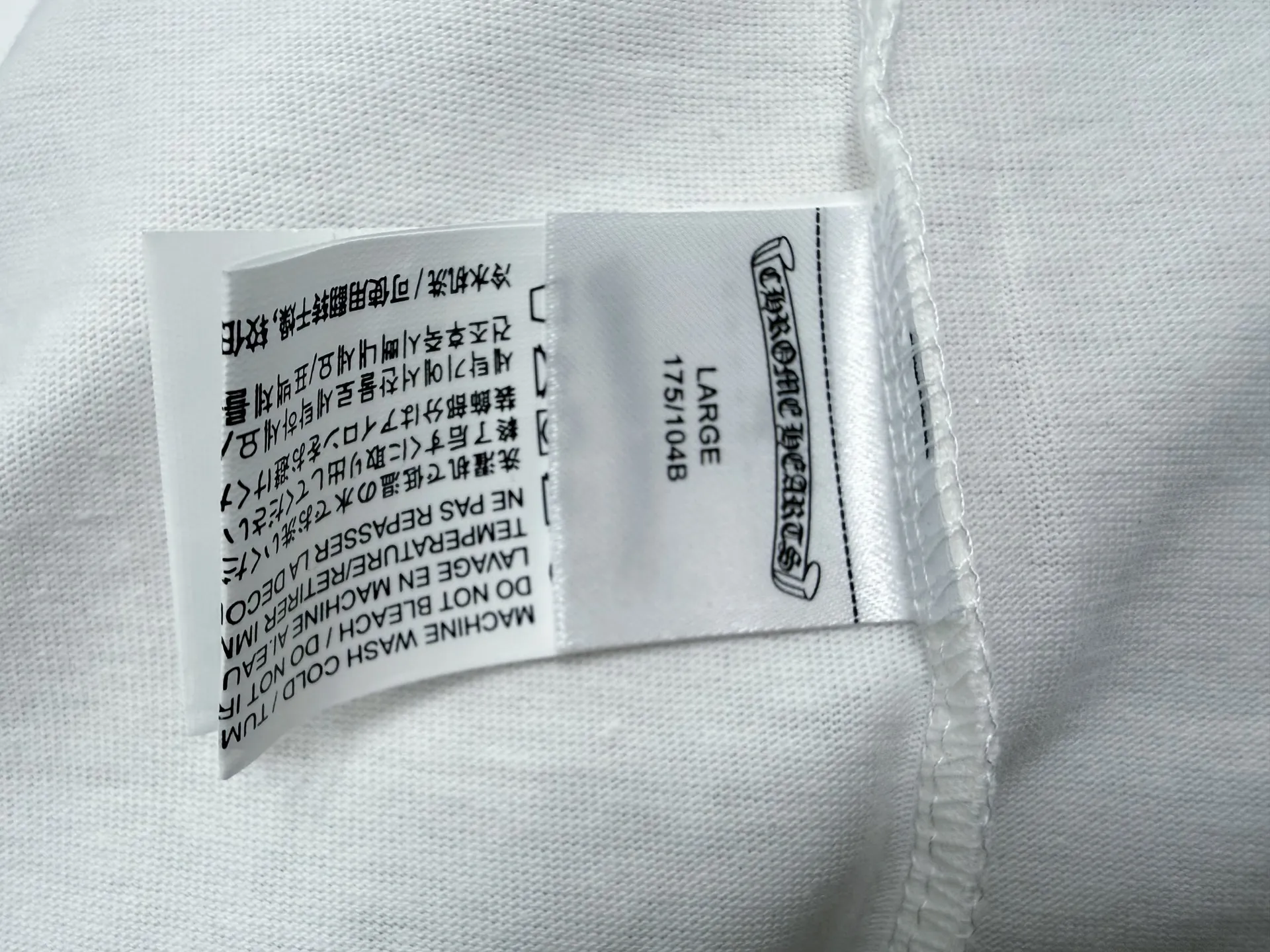 【Chrome Hearts】 25ss T Same Style T Versatile : Black White Size：S-XL